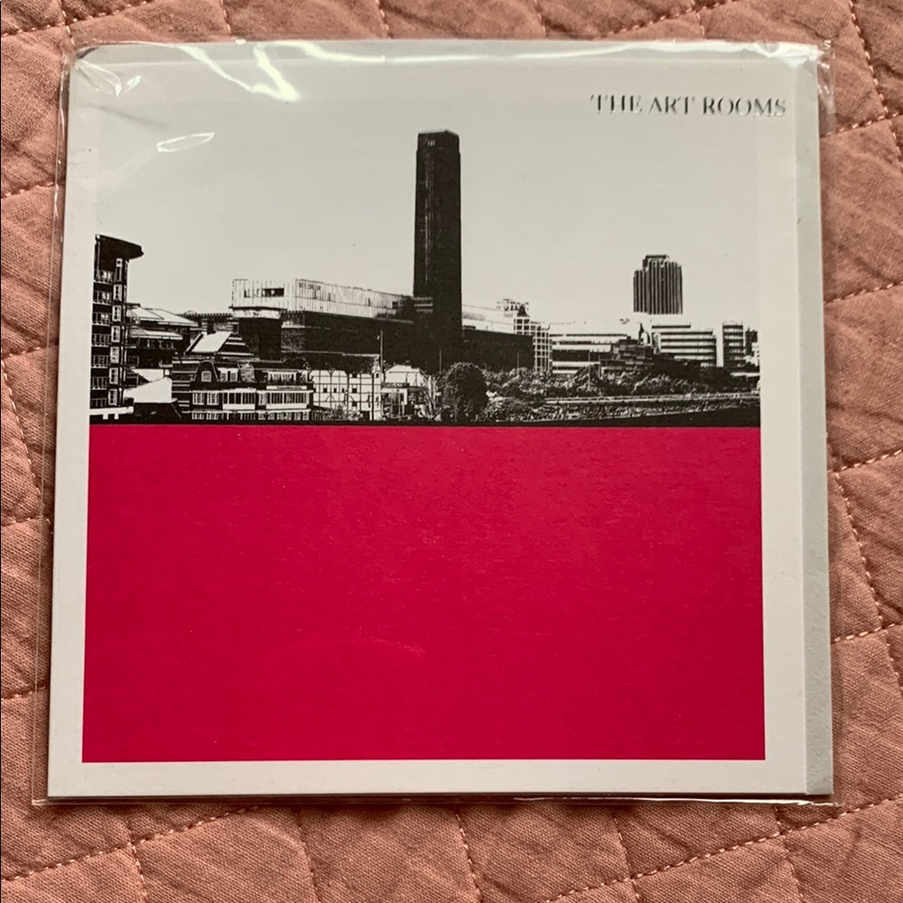 The Art Rooms - Tate Museum in Pink and White Art Print / Card